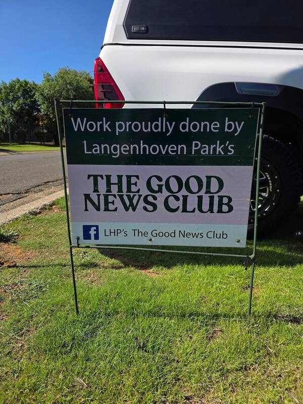 The Good News Club partnership sign