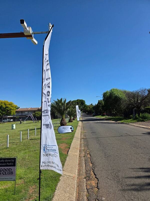 Nexus banners at the community day