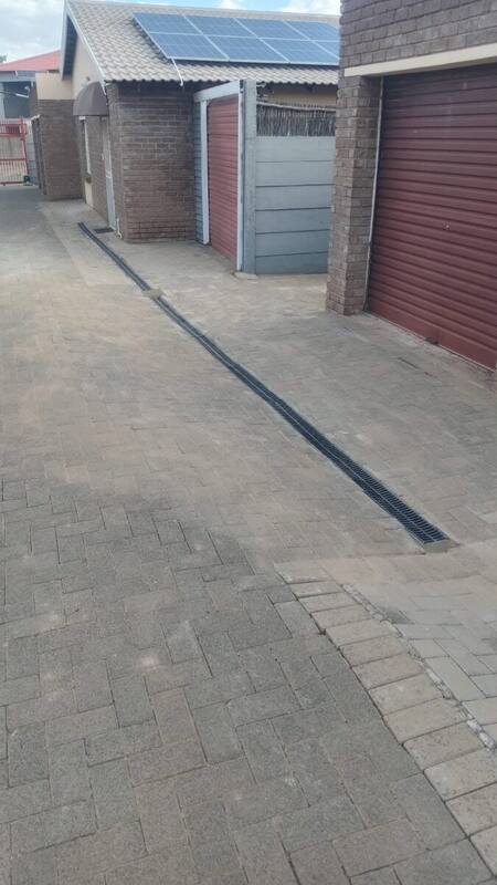 Water Flow : Drainage Channels Installed